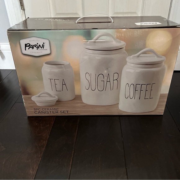 Parini 3 piece Canister set NWT - Picture 6 of 7